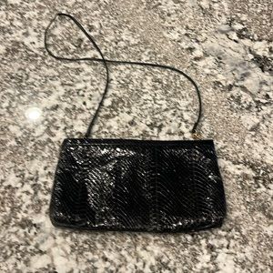 Saks Fifth Avenue lizard skin evening bag